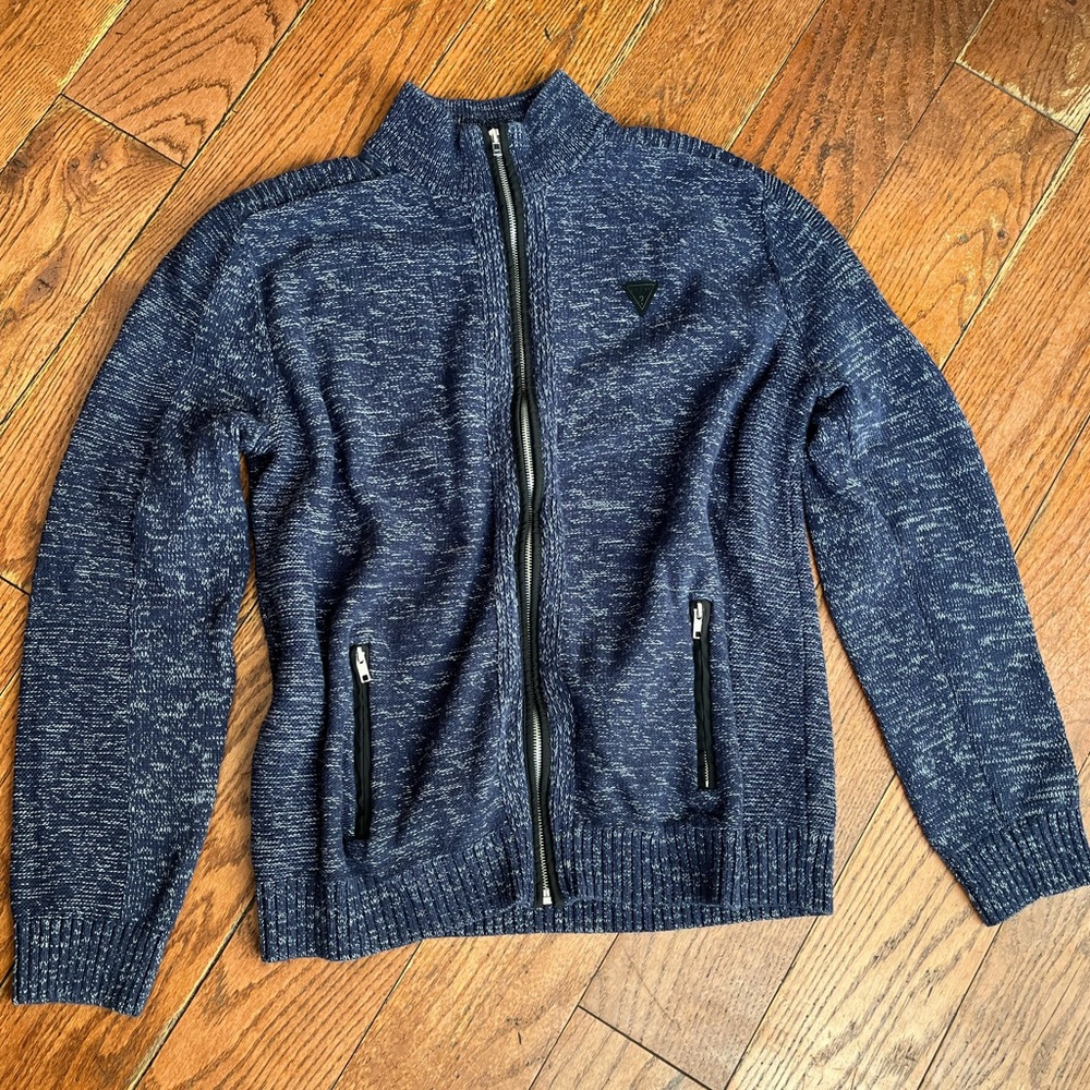 Guess Chaplain Marled Navy Sweater